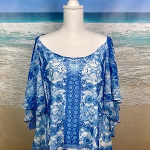 City Chic Blouse Size 18 w/crystal embellishments